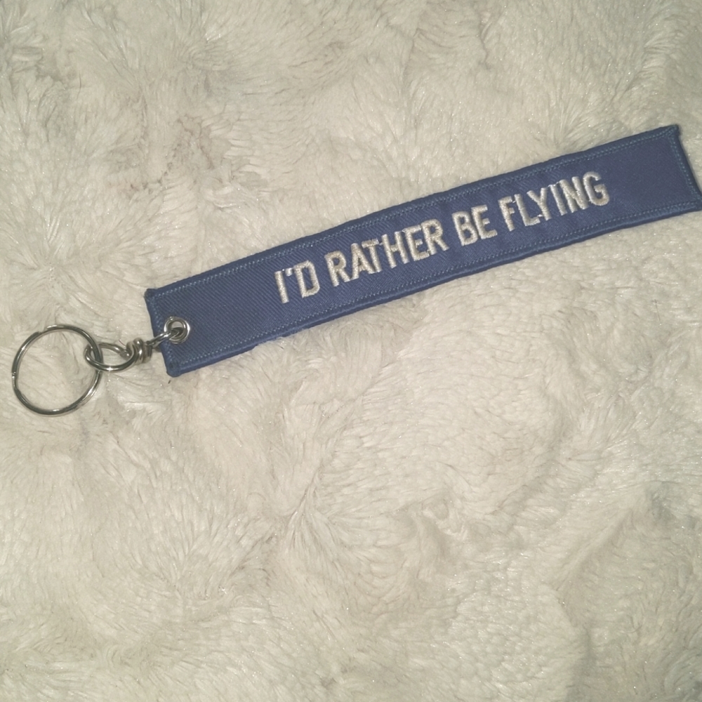 I'd rather be flying key chain aviation pilot key chain